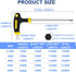 JONMON Bike Hex Key Allen Wrenches Set - 2.5/3/4/5/6mm Bicycle T-handle Long Arm Hex Key with Ball End Screwdriver Hand Tool for Bike Pedal Handlebar Disc Brake Mount Repair by JONMON