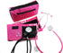 EMI #305 Pink Aneroid Sphygmomanometer Manual Blood Pressure Monitor with Adult Cuff