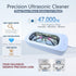 FotroCanic 47KHz 12oz 2 Ultrasonic Jewelry Cleaner, Eyeglass Ultrasonic Cleaning Machine with Modes & Len Cleaner
