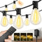 Sikitul 70FT LED Outdoor String Lights with Remote, One Continuous Strand Patio Lights