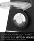 Fosmon Outdoor Timer Outlet Waterproof, Outdoor Pool Pump Timer, Outdoor Light Timer Weatherproof, 24 Hour Mechanical Heavy Duty Plug in Timer with 2 Grounded Outlets, 15A, 3-Prong, ETL Listed by Fosmon