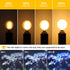 G16.5 Bulb 40w 4W Bulb,Dimmable E12 Bulb,Round Bulbs 2700K 400LM,Pack 6 LED Light Equal Type G Frosted Globe Candelabra