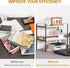 YGYQZ Wood Office Desk Shelf Organizer - Cute Dresser Top Storage Rack for Women, Men, and Kids