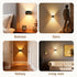 2 Pack B-right Motion Sensor Wall Lights, Rechargeable Battery Operated Wall Sconce LED Wall Lights Indoor Brightness