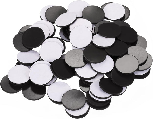 Pangda 100 Pcs Round Magnets - 0.8 Inch Dots with Adhesive Backing for DIY Crafts