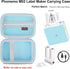 Carrying Case for Phomemo M02 Label Maker, Pocket Printer Mini Sticker Printer Bluetooth Inkless Thermal Photo Printer Travel Bag, Label Printer Storage Holder, Mesh Pocket Fits Label Paper