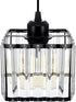 E26 145cm Ridgeyard Crystal Pendant Light Modern Chrome Ceiling Pendant Lighting Mini Kitchen Island Lighting Crystal