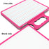 Small Dry Erase White Board with Stand, Double Sided for Kids, Portable Mini Whiteboard with Lines & Holder