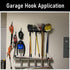 Whrsinlor 10 Pack 6.7Inch/17cm Garage Storage Hooks, Heavy Duty Ladder Hooks, Wall Mount Tool Hanger for Garden Hose