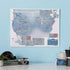 Maps International Scratch Off USA Map – Skiing Print, 17 x 22 Inches