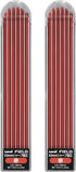 Uni Mechanical Pencil, Field, 2.0mm, Red Lead (M207001P.15) + 2 Replacement Wick Field Set (Red) and Sticky Notes