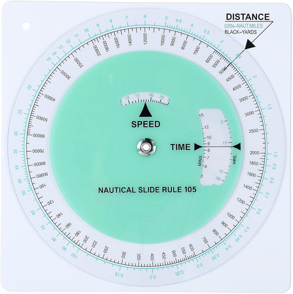 Saypacck Marine Navigation Slide Rule Nautical Plotter Protractor Ship Navigation Tools Course Plotter