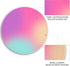 lebrocoli 8.6 8.6 inch Gradient Pink Purple Work Mouse Pad, Small Round Mouse Pads for Desk, Mini Travel Mousepad