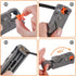 Coax Cable Crimper Kit Tool for RG6 RG59, Compression Tool Fitting Wire Stripper with 20pcs F Connectors