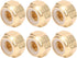 50Pcs Self-Locking Nut, Pure Copper M3/M4/M5/M6 Nuts, Anti-Loose Fastener, Hardware Accessories for Industrial Use (M6)