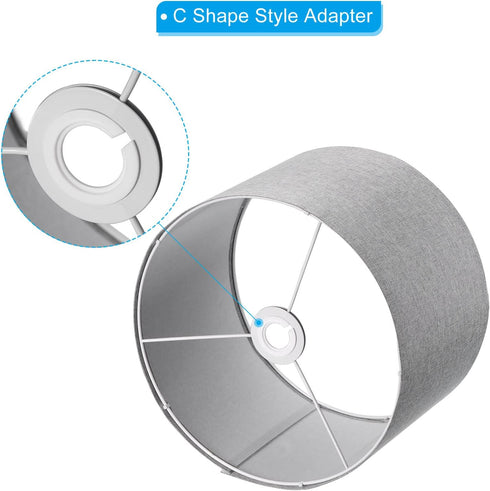 E27 E14 10 Pack 2 PATIKIL to Lamp Shade Reducing Ring, Lampshade Adapter Ring Converter Reducer Fitting Light Fixtures