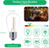 Meconard 30 Pack S14 Edison String Light Bulbs, 1 Watt Replacement for Outdoor String Lights, 2200K Warm White