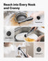 IPX7 12 HOTO Wand Cordless Spin Scrubber, Electric Rechargeble Grout Cleaning Brush, Waterproof Bathroom Scrubber