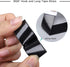 16 Feet Length 0.75 Inch Width Hook and Loop with Strong Self Adhesive Tape Strip - Black