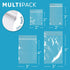 Assorted Clear Plastic Zip Bags - GPI 400 Pack, 2 Mil, Resealable Zip Top Lock for Jewelry, Storage, Packaging