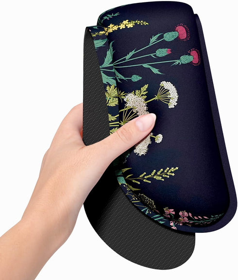 Dapesuom Enlarge Keyboard Wrist Rest, Memory Foam Cushion for Desk Mat Support, Cute Pain Relief Set with Non-Slip Base