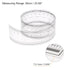 Film Flexible Ruler 60cm 0.1mm Scale with R Angle & Width Lines PET Plastic Folding Straight Ruler Calibration Soft Ruler Measuring Tool for Factory, Transparent
