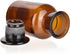 2 Packs 250ml Glass Reagent Bottle, Lab Wide Mouth Bottle with Glass Ground Stopper (Amber)