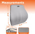 BLACK+DECKER Memory Foam Lumbar Support Pillow, Lumbar Cushion for Office, Car, Wheelchair & Airplane Adjustable Strap