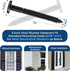 60 3 Inch Pcs Vinyl Shutter Fasteners Heavy-Duty Shutter Loks for Exterior Decorative Shutters, UV-Resistant