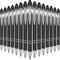 Zonon 38 Pieces Rubberized Ballpoint Pen - Stylus Tip Stylish Metal Pen with Soft Rubberized Grip, Black Ink for Most
