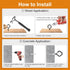 VAZOCA 42 Pcs Screw Hooks for Outdoor String Lights, Q-Hanger Hook with Safety Buckle, Patio Wall Ceilling Square Eye