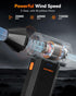50 Duster-110000RPM 3-Gear WOLFBOX MegaFlow Compressed Air Super Power Electric Air Duster, Adjustable Mini Blower
