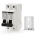 DC Solar Panels Disconnect Switch 32 Amp AC Solar Shut Off Switch 12V-400V 2 Poles Miniature Circuit Breaker for Solar