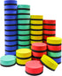 Mini Dry Erase Erasers, IHPUKIDI 48 Pack Magnetic Whiteboard Dry Erasers, Chalkboard Cleaner Wiper for Kids, Classroom