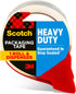 Scotch Heavy Duty Shipping and Moving Packing Tape, Clear, 1.88 in. x 38.2 yd., 1 Tape Roll with Dispenser