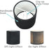 Lamp,Set 2,Small Drum,5.4"5.4"H5.2",TC BULB,Black LAMPWELL KETTE Clip-on Pleated Fabric Lamp Shades for for Table