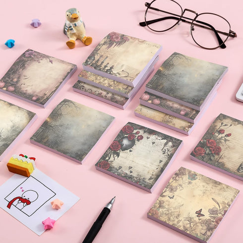 Post it Notes 3x3 Cute Aesthetic Sticky Notes Planner Notepad - 450 Sheets for School, Office, and Home