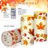 18-Key Tiamon Maple Leaf Flameless Candles Led Leaves Candles Battery Operated Yellow Flickering Candles with Remote
