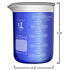 Karter Scientific 214T2 Glass Beaker Set - 3.3 Boro, Griffin Low Form, 4 Sizes: 10ml, 50ml, 100ml, 250ml