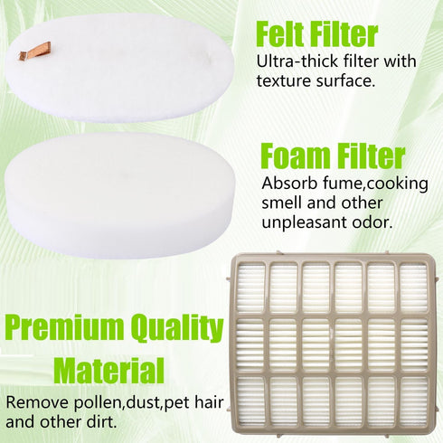 3 Foam Filters for Professional NV70, NV80, NVC80C, UV420, XL Capacity NV90 Replacement for XFF80 XHF80