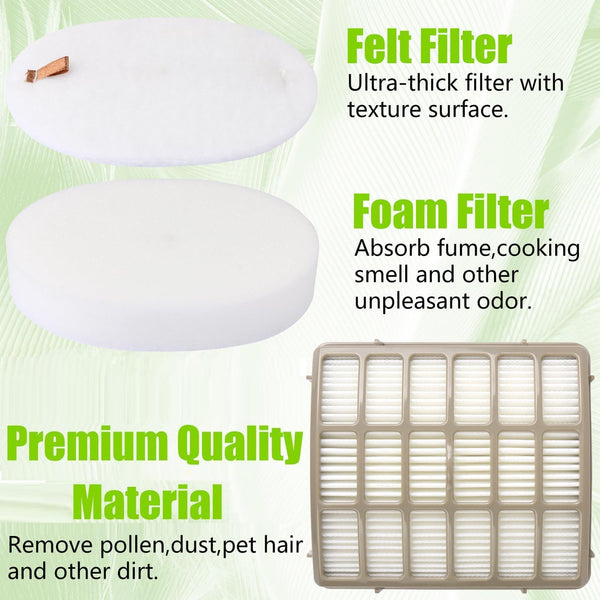 3 Foam Filters for Professional NV70, NV80, NVC80C, UV420, XL Capacity NV90 Replacement for XFF80 XHF80