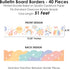 Big Dot of Happiness Retro Pastel - Scalloped Bulletin Board Borders, 51 Feet