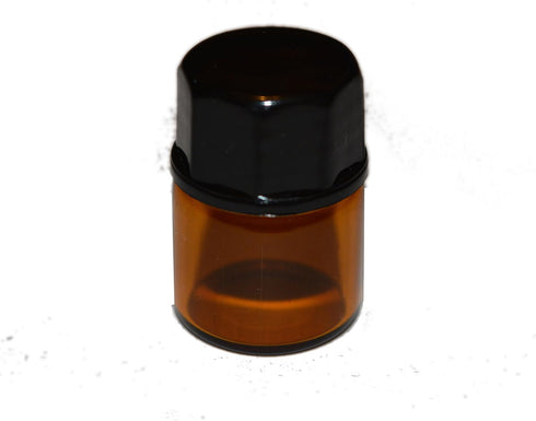 100pcs 1ml (1/4 dram) Amber Mini Glass Bottle | 1cc Amber Sample Vial | Small Essential Oil Bottle Travel Must + one 7