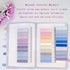 Sticky Tabs, 800 Pcs for Book, Colorful 40 Colors Translucent Annotation Tabs, Writable Page Tabs