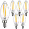 B11/C35 E12 Dimmable LED Filament Candle Bulb, 4W/40W Equivalent 2700K Warm White