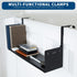 VIVO Single or Dual-Tier Hanging Shelf System, Black 12 or 24 inch Shelves for Home and Office Storage Display