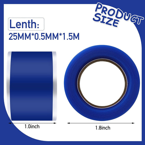 6 Roll Self Fusing Silicone Tape, 1 Inch Wide, 5 Feet Long (30 Feet Total), High Temperature PVC for Leak Repair