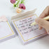 Marble Gold Sticky Note Pads Holder Set, 3x3" Self-Adhesive Cube Memo Paper Scratch Pad Desk Organizer
