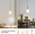 AOJUNSANSAN 2 Pack Mid Century Frosted Glass Pendant Light Fixture Brushed Gold Pendant Lights Kitchen Island Modern