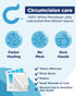 10 Count Circure Sterile Gauze Pads Pre-Lubricated Non Stick Gauze Pads with Petroleum Jelly Soft Cover for Sensitive
